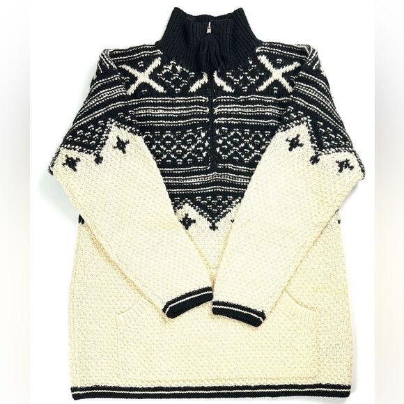 Vintage Lauren Ralph Lauren 100% Wool 1/4 Zip Pullover Sweater - Picture 1 of 10